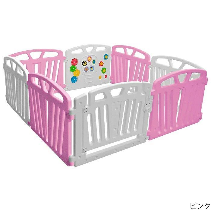 JTC baby パステル8P ベビーサークル ベビーサークル 大型 プレイヤード 扉付き ハイタイプ 全３色-9