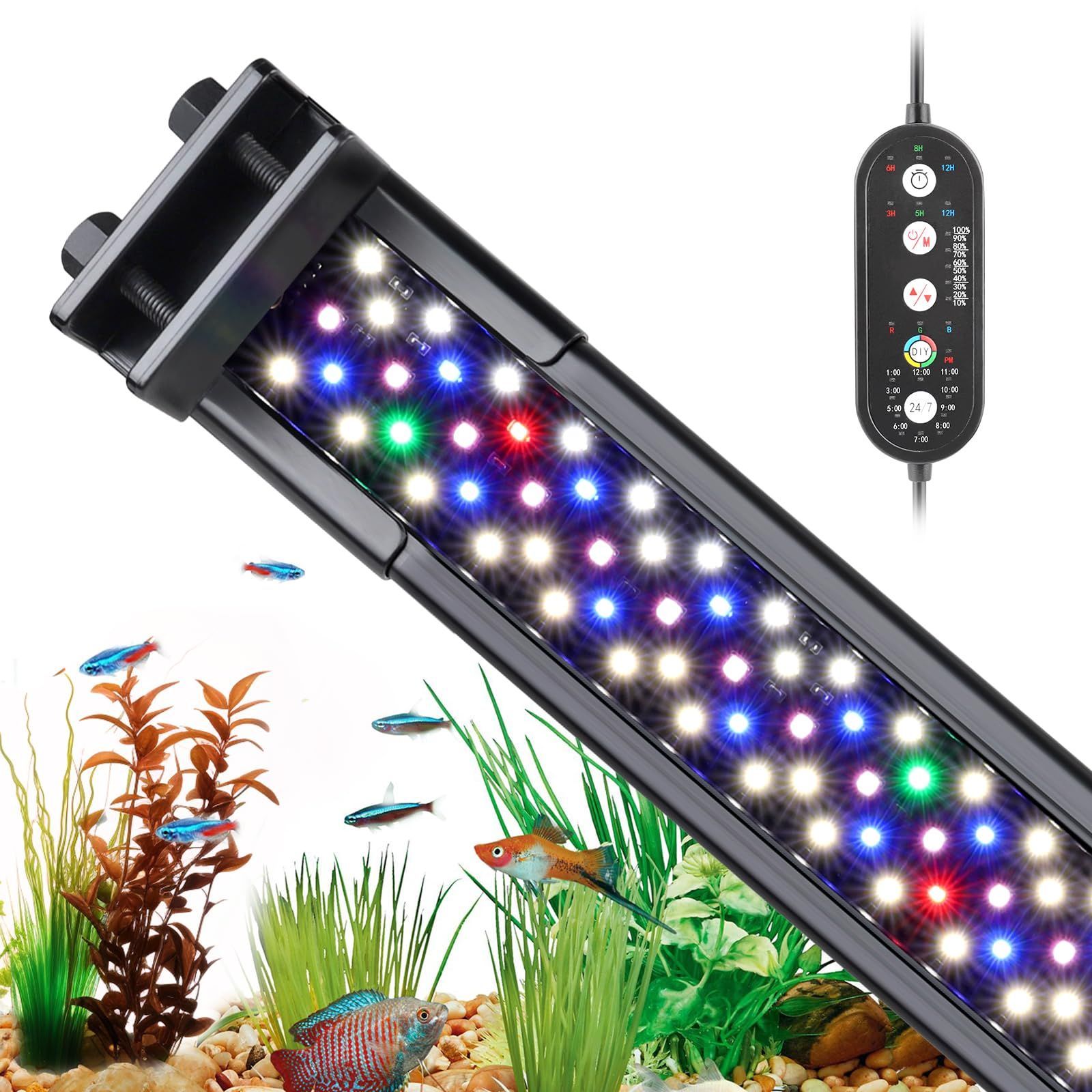 LEDライト水槽照明 サンゴ 海水 調光機能付き 165W 楽天市場】165W 55LEDx3W 水族館 水槽照明 海水魚 サンゴ水槽