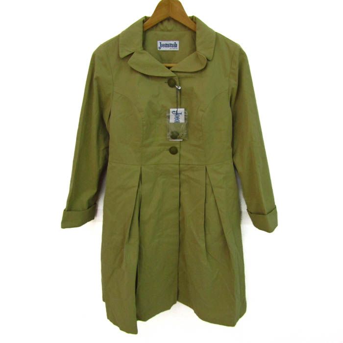 ホコモモラ　ベージュ トレンチコート セール】 裏地プリント ステンカラーコート （ステンカラー