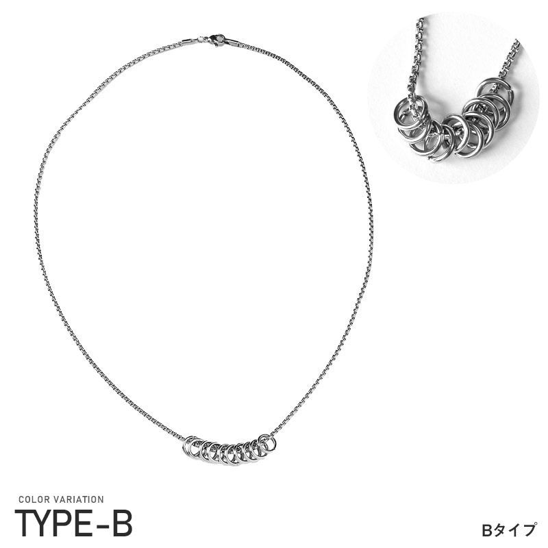 ネックレス メンズ チェーン モチーフ ペンダント クロス 十字架 リング 安全ピン【モチーフチェーンネックレスB】メンズネックレス チェーンネックレス メンズアクセ あずきチェーン ベネチアンチェーン シルバーアクセ おしゃれ aa-2503