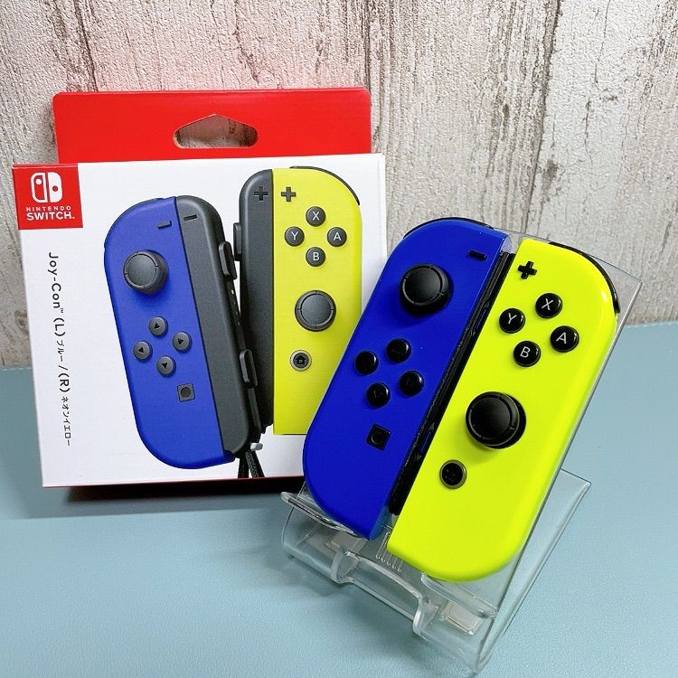 準美品 人気カラー ブルー イエロー Switch 左右セット ジョイコン