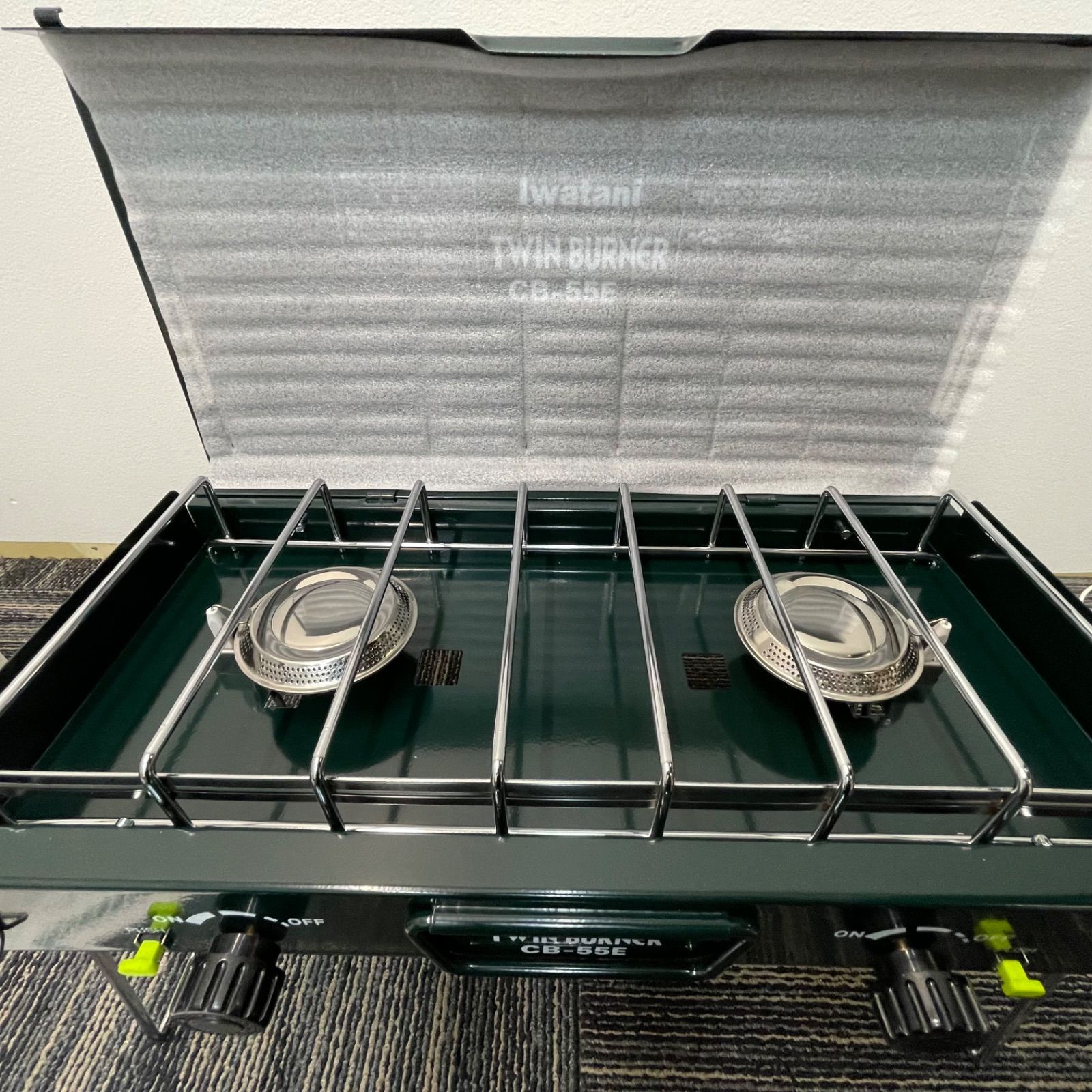 未使用イワタニ CB-55E ツインバーナー CB-GR1 アルミグリドル