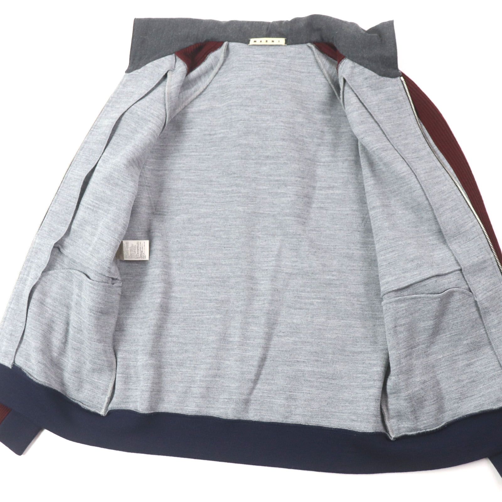 美品▽MARNI マルニ バージンウール混 マルチカラー ダブル