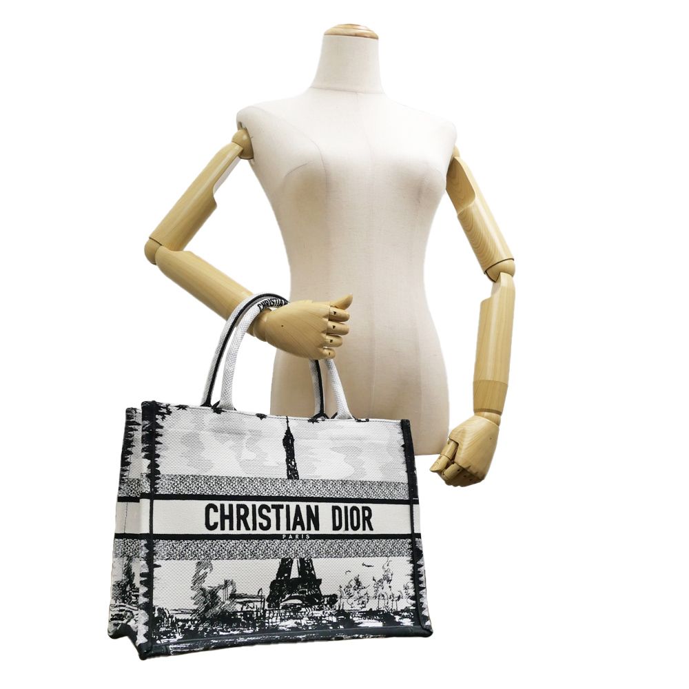 名東】【CHRISTIAN DIOR】ディオール ブックトート エッフェル塔