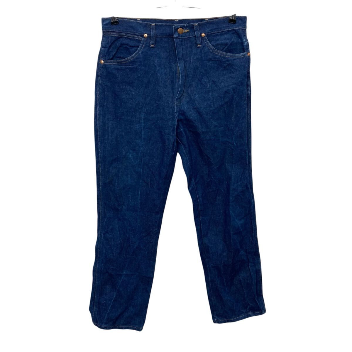 Wrangler デニムパンツ W33 インディゴ ラングラー ジップアップ 