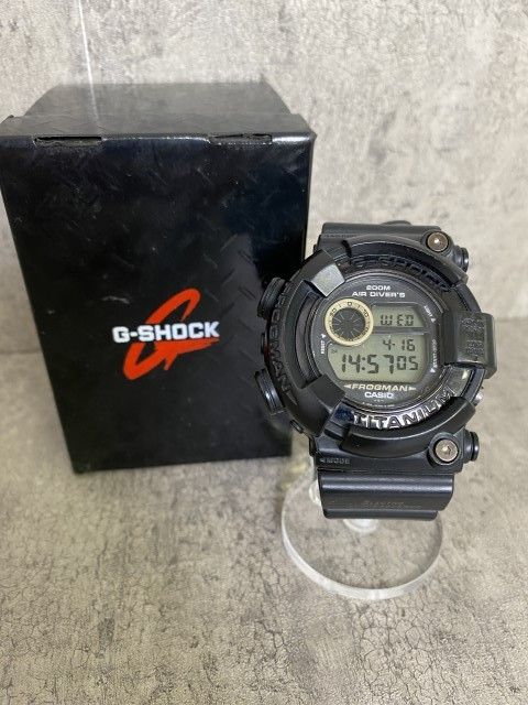 G-SHOCK ｼﾞｰｼｮｯｸ 時計 FROGMAN ﾌﾛｯｸﾞﾏﾝ MASTEROFG SEA ﾏｽﾀｰｵﾌﾞｼﾞｰ ﾀﾞｲﾋﾞﾝｸﾞ 200M防水 ﾌﾞﾗｯｸ 33882499