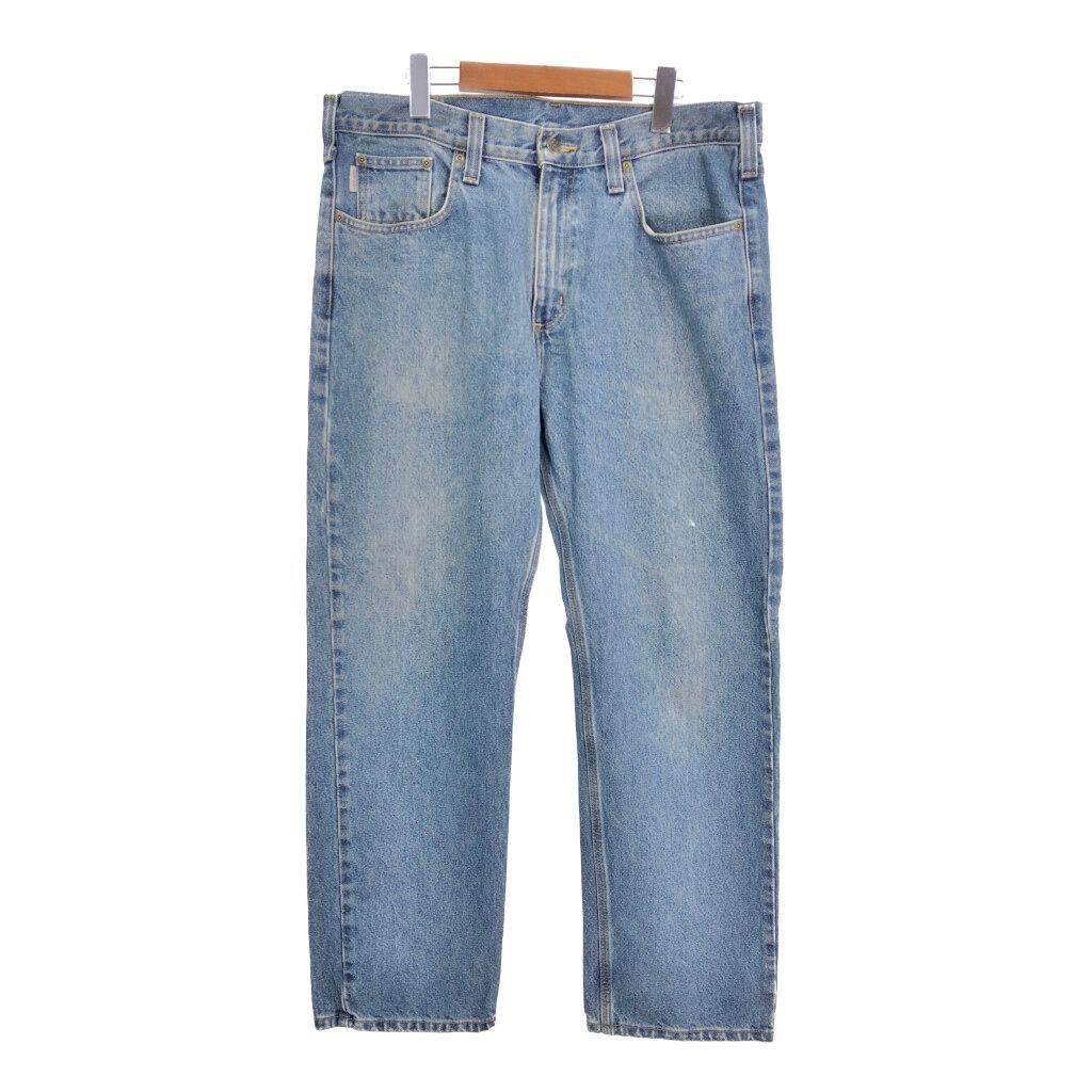Carhartt カーハート デニムパンツ ワーク ブルー (メンズ W36 L30) 中古 古着 S3187