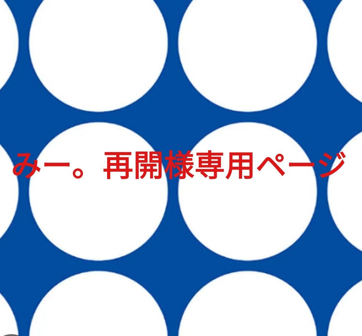 みー。再開様専用ページです。