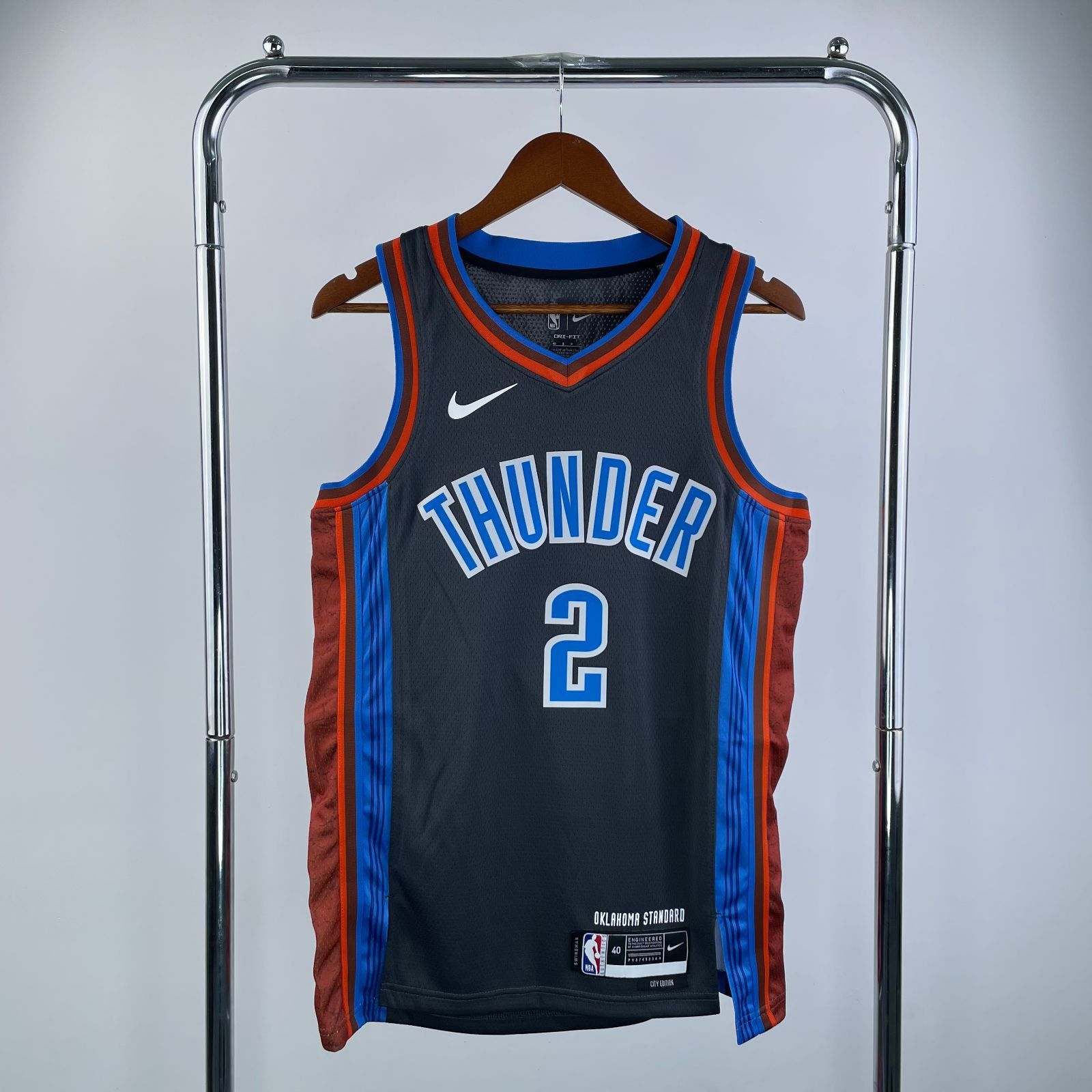NO.2 SGA シェイギルジャスアレクサンダー NBA オクラホマシティサンダー バスケットボール ユニフォーム タンクトップ