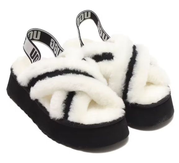 全新品 UGG / アグ : レディース W DISCO CROSS SLIDE 1121550 ディスコ クロス スライド レディース サンダル  厚底 WHITE ホワイト - メルカリ