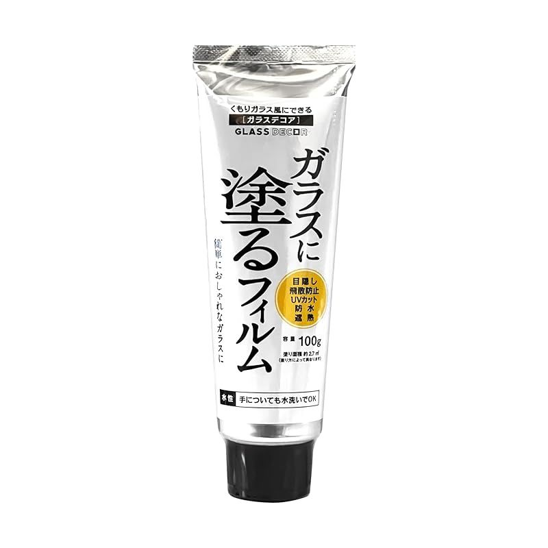 ビビッドヴアン VIVIDVAN COR-10 ガラスデコア 100g 液体ガラスフィルム 塗るだけ 凹凸面 曲線ガラス 目隠し UVカット 飛散防止 防水
