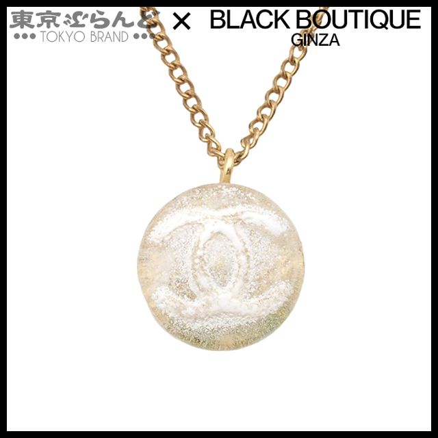 シャネル CHANEL ネックレス ホワイト ゴールド プラスチック シャネル CHANEL ネックレス ホワイト ゴールド プラスチック