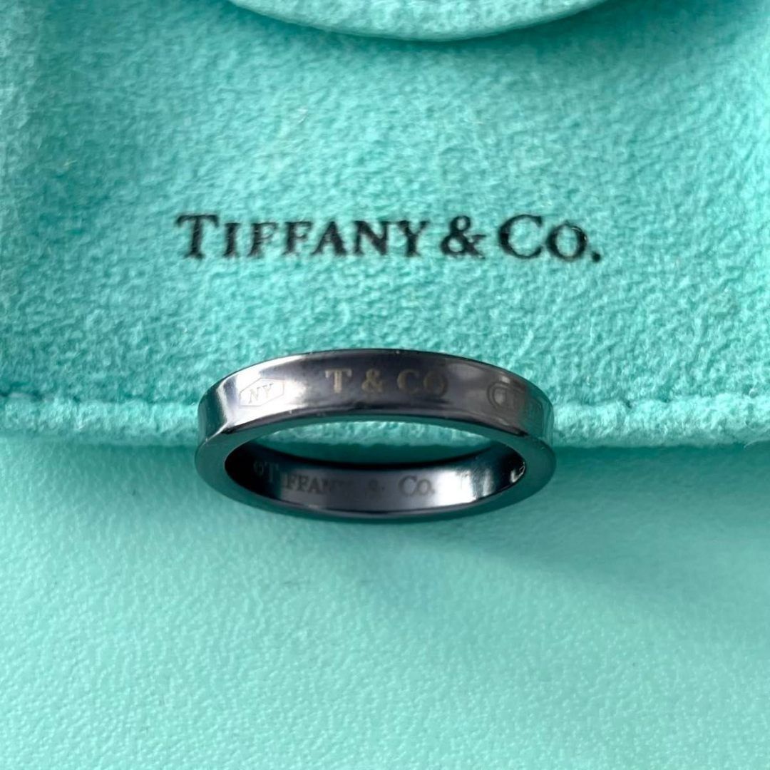 ティファニー 1837 ナロー リング ブラック チタン 17号 Q31fe - メルカリ