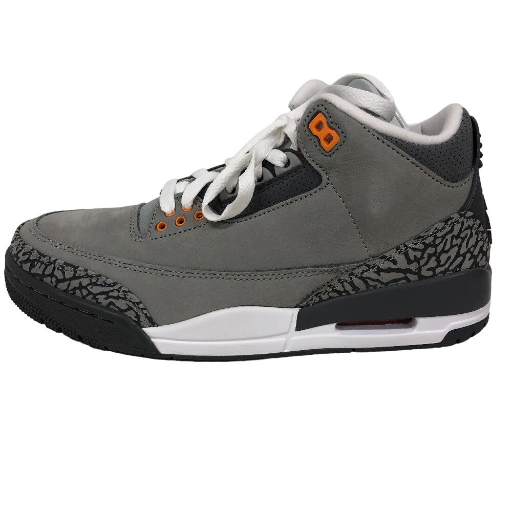 NIKE/ナイキ  CT8532-012 AIR JORDAN 3 RETRO ハイカット ヌバック スニーカー グレー メンズ ブランド