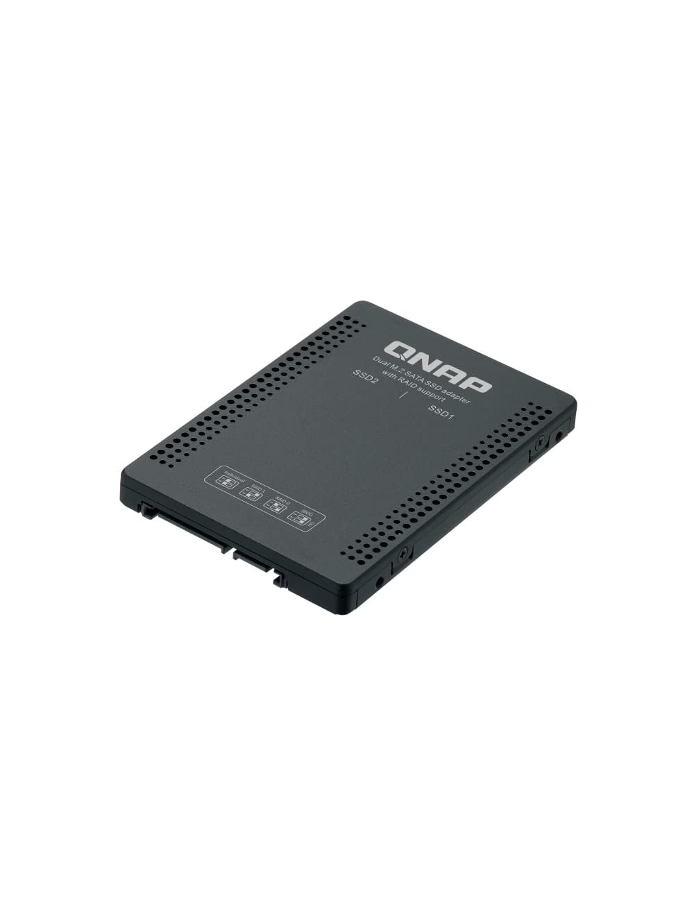 QNAP キューナップ QDA-A2MAR PCやNAS用のRAID対応ドライブアダプター 2台のM.2 SATA SSDを1つの2.5インチSATAドライブベイで使用