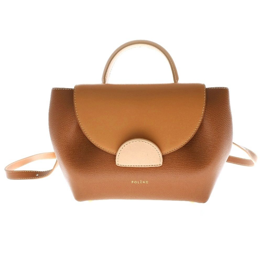 POLENE (ポレーヌ) Numero Un Nano ヌメロ ショルダーバッグ ブラウン  