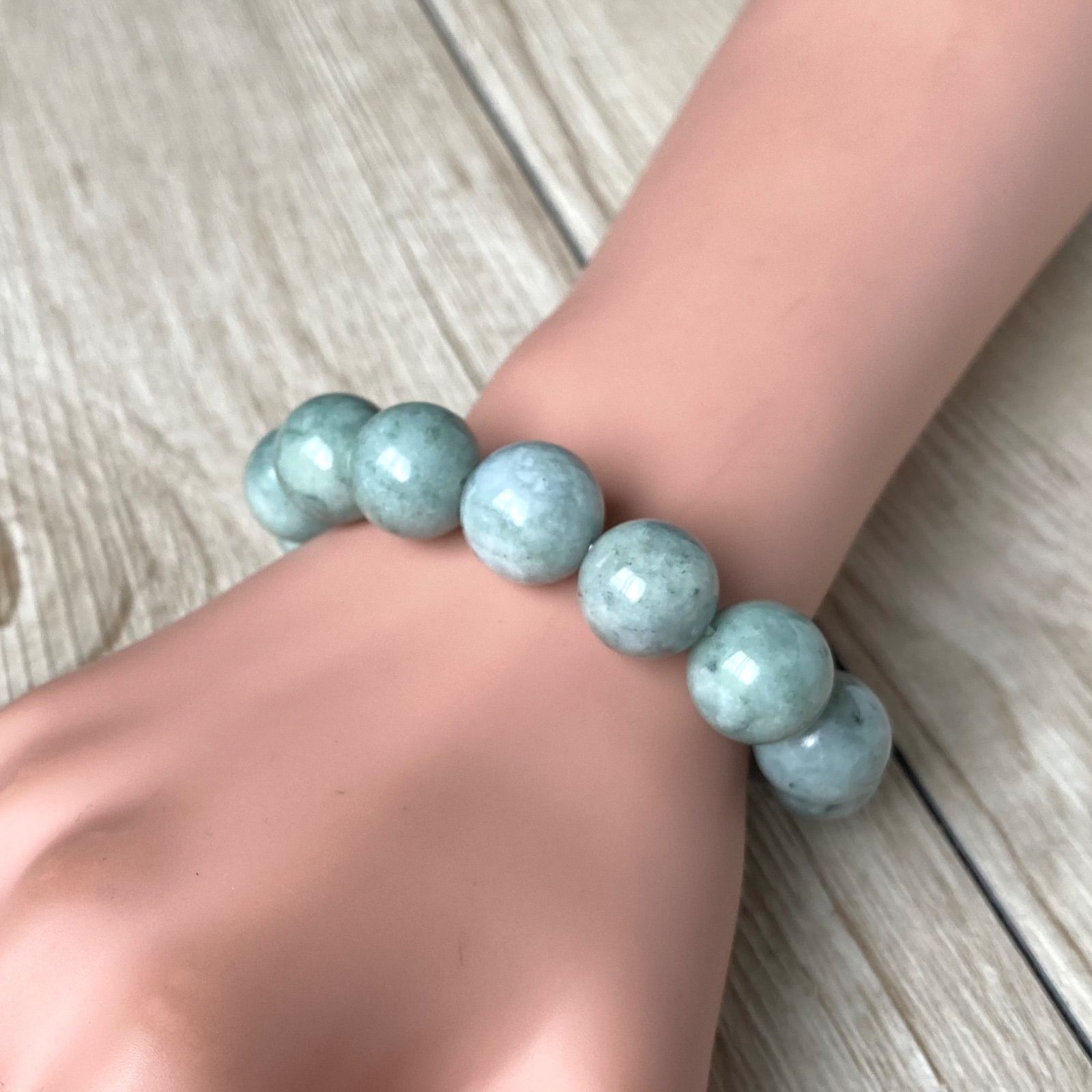 魔法の石で成功を得る ビルマ翡翠 パワーストーンブレスレット 天然石ブレスレット