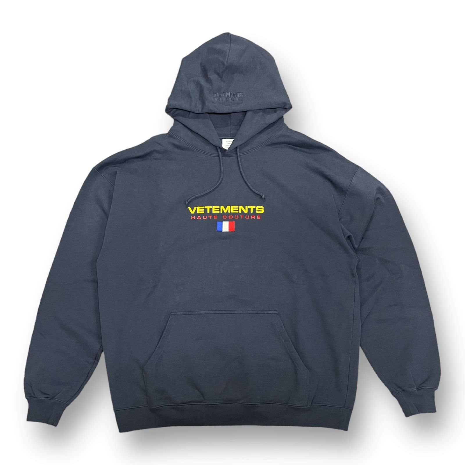 新品 VETEMENTS Haute Couture Logo Hoodie UE52TR450N 刺繡 