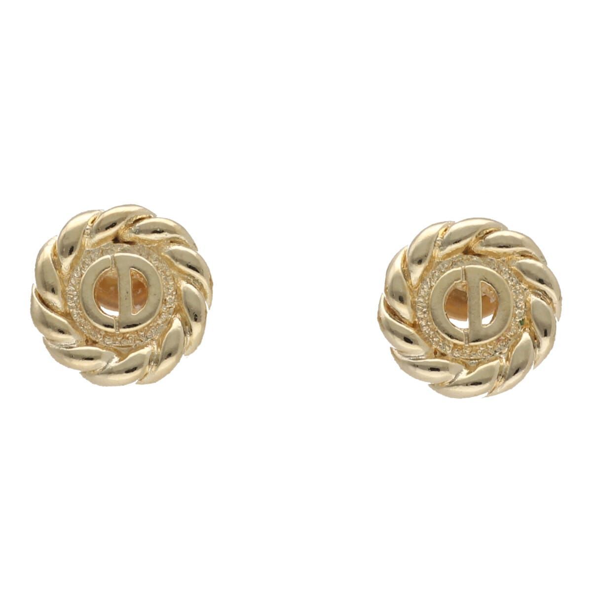 中古】 Christian Dior クリスチャン・ディオール ピアス サークル 