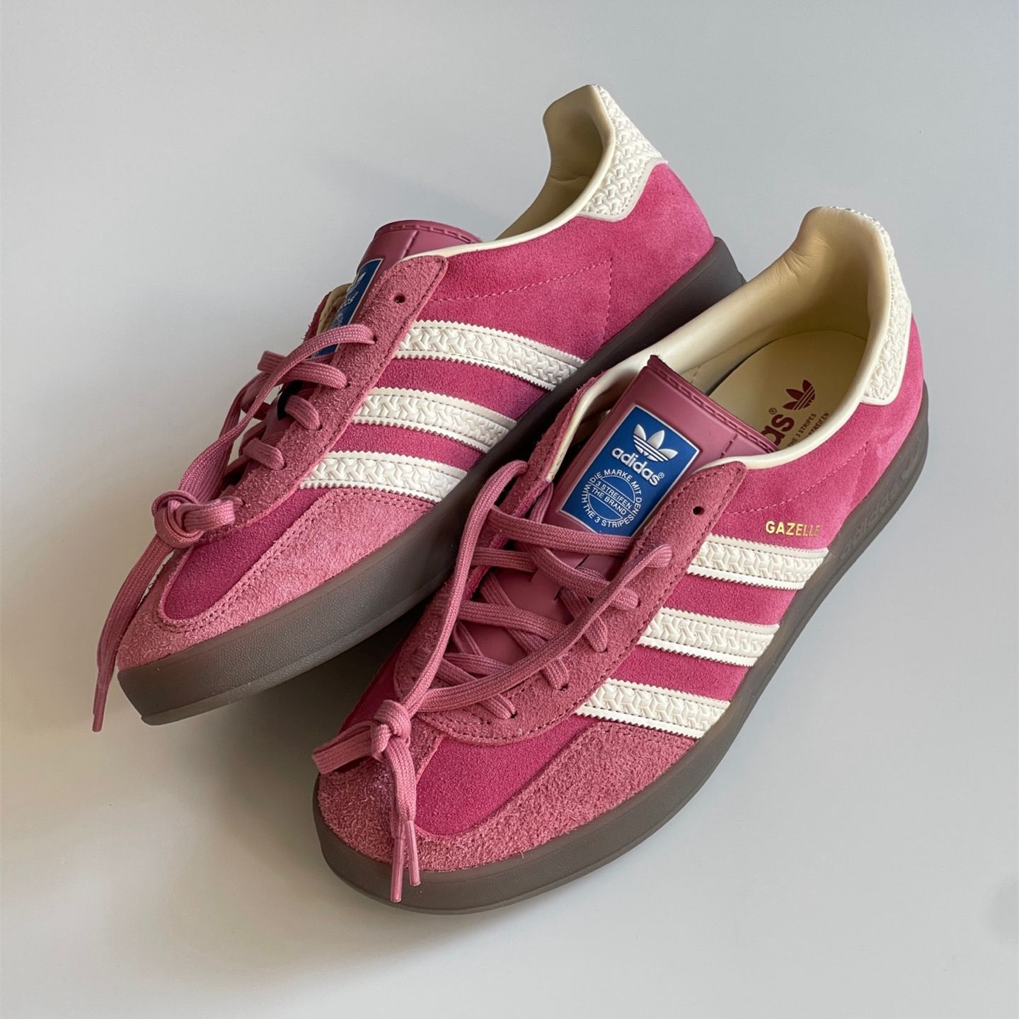 新品 adidas Gazelle Indoor トレーナー スポーツシューズ ピンク・クラウド・ホワイト