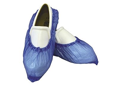 PEシューズカバー ブルー フリーサイズ 入数：1セット(100枚入) (056335-002)