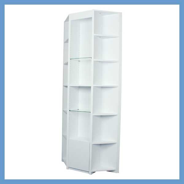 ウォールディスプレイ コーナー W97×D28×H221cm 店舗用 業務用 No.922 ホワイト