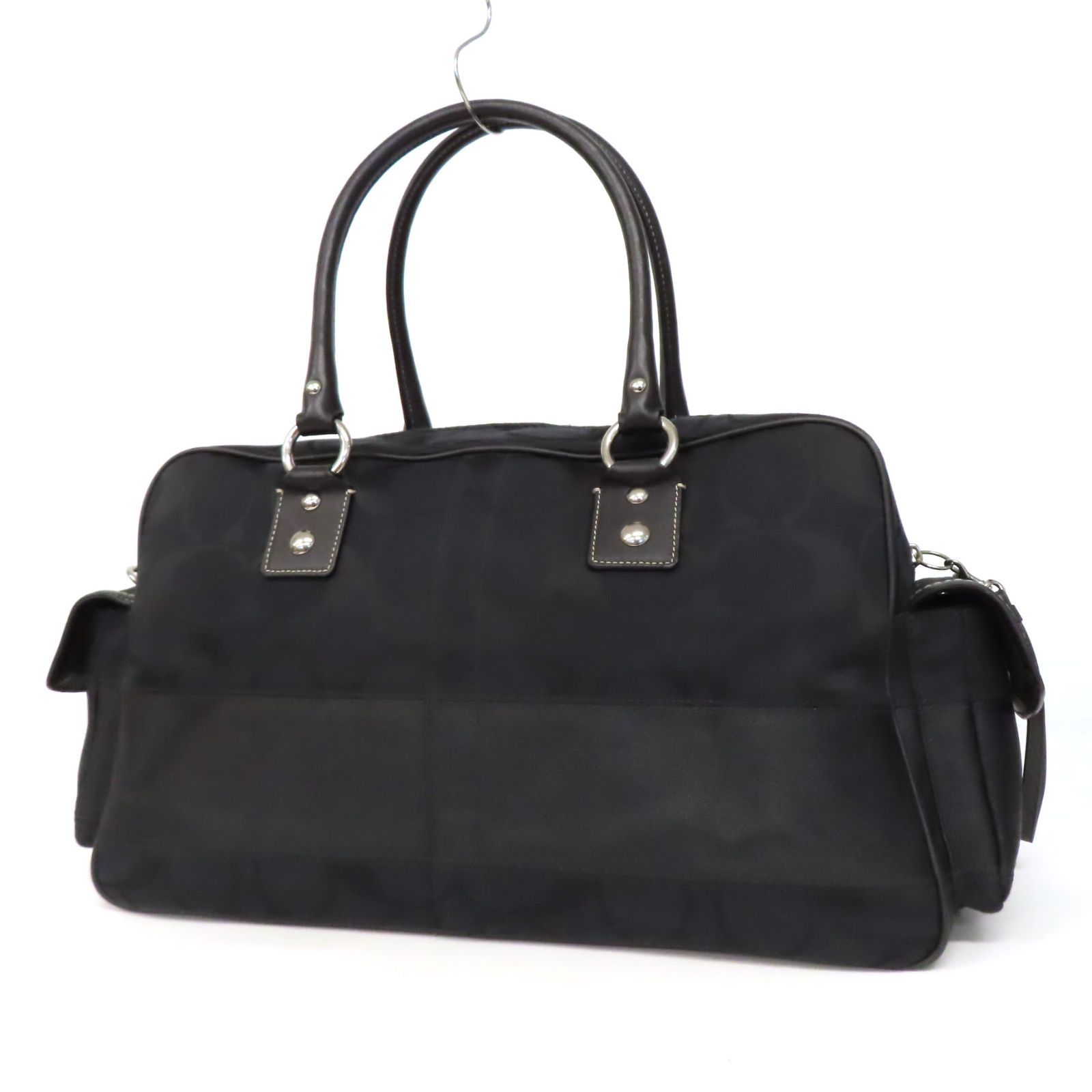極美品 COACH コーチ ナイロン ボストンバッグ 2way 黒 肩掛け