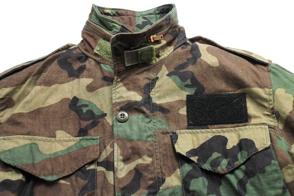 アメリカ軍 80s M65ウッドランドカモ フィールドジャケット 3rd S-S 80s 米軍 U.S.AIR FORCE パッチ付き ウッドランドカモ M-65