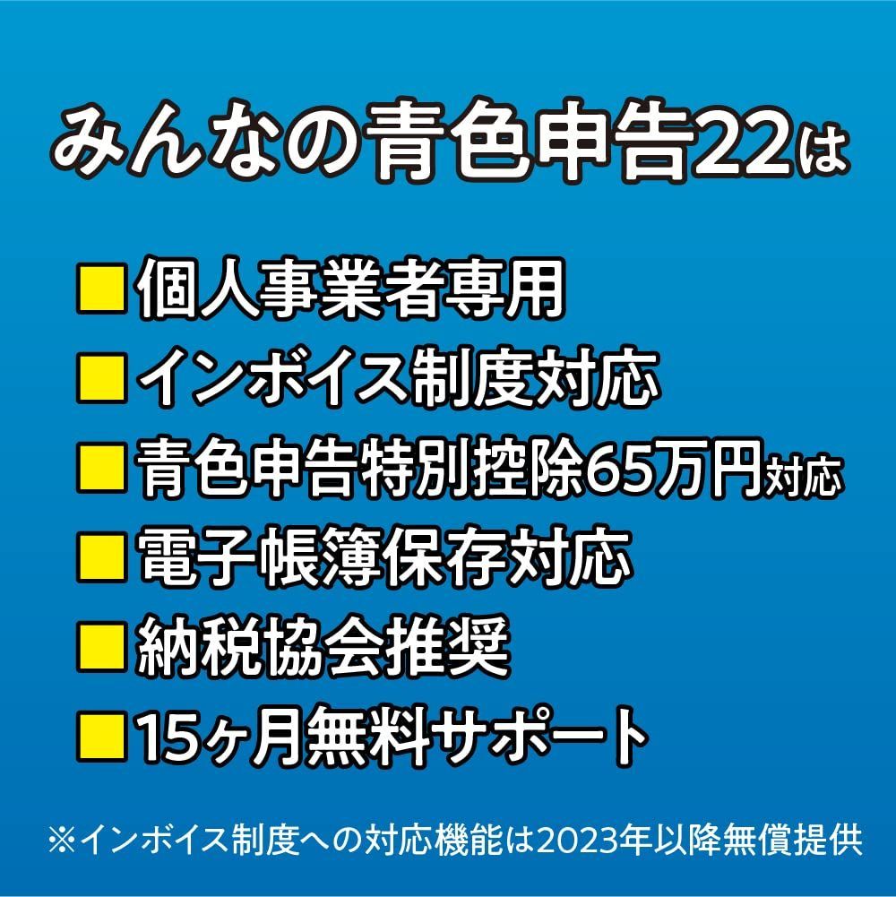 ソリマチ みんなの青色申告22 インボイス制度対応版 パッケージ版