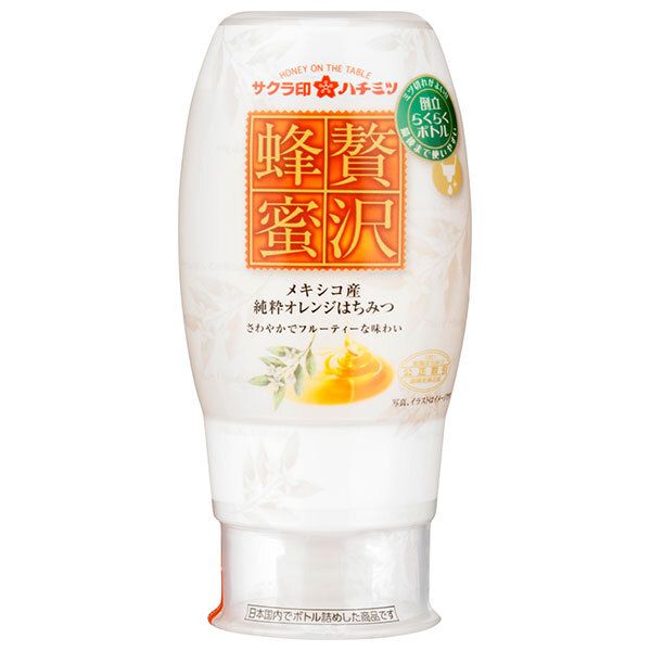 加藤美蜂園 サクラ印 贅沢蜂蜜 メキシコ産オレンジはちみつ 200g×12本入× 2ケース ｜ 嗜好品 シロップ はちみつ 蜂蜜