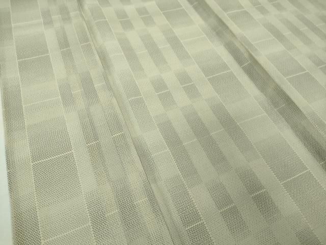 平和屋本店□極上 夏物 本場大島紬 夏大島 変わり市松 逸品 未使用