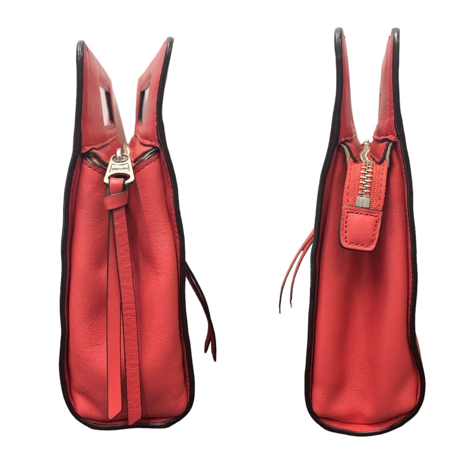 COACH (コーチ) レザー セカンドバッグ クラッチバッグ レッド