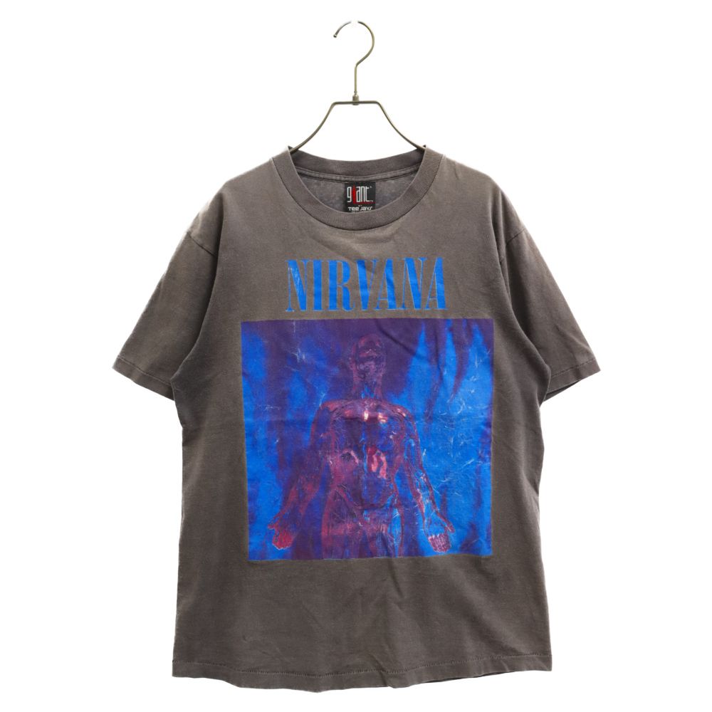 NIRVANA Tシャツ sliver 90sグラフィックプリント 古着希少L