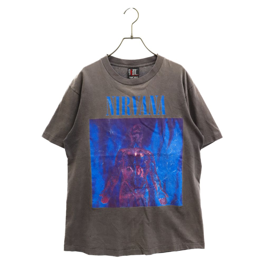 VINTAGE (ヴィンテージ) 90s NIRVANA SLIVER Kurt Cobain VINTAGE TShirt ヴィンテージ  ニルヴァーナ スリヴァー カートコバーン 半袖Tシャツ カットソー ブラック