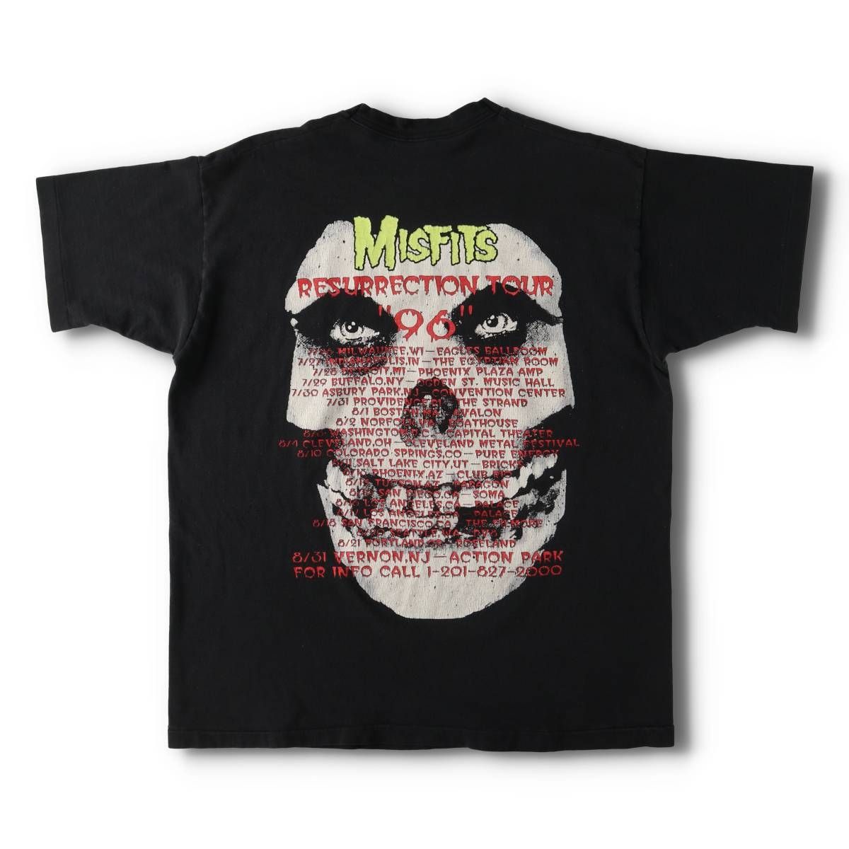 MISFITS ミスフィッツ パンク 両面プリントバンドTシャツ 古着