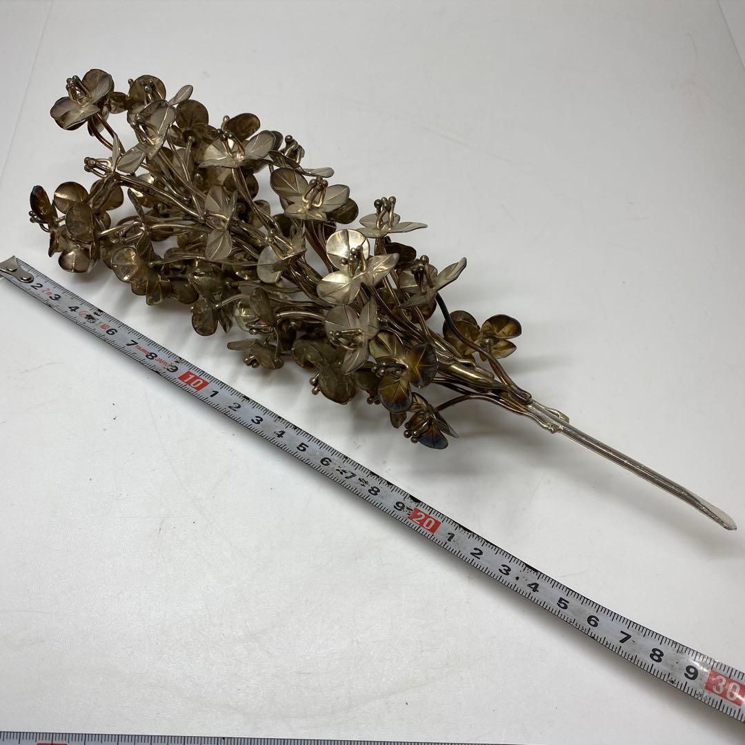 silver99.99刻印 純銀華置物