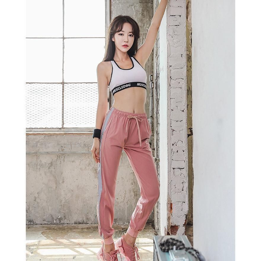 新品SUKALA 花柄ヨガウェア 上下セット サーモンピンク Mサイズ 新品