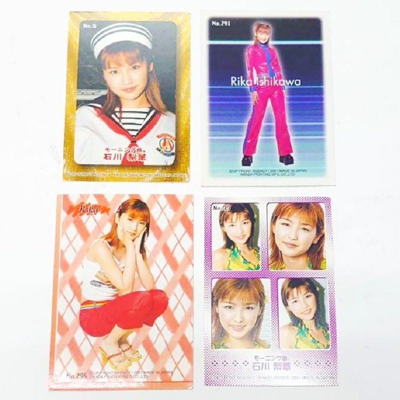 カード 石川梨華 （モーニング娘。） トレカサイズ 4枚 ／ 平成