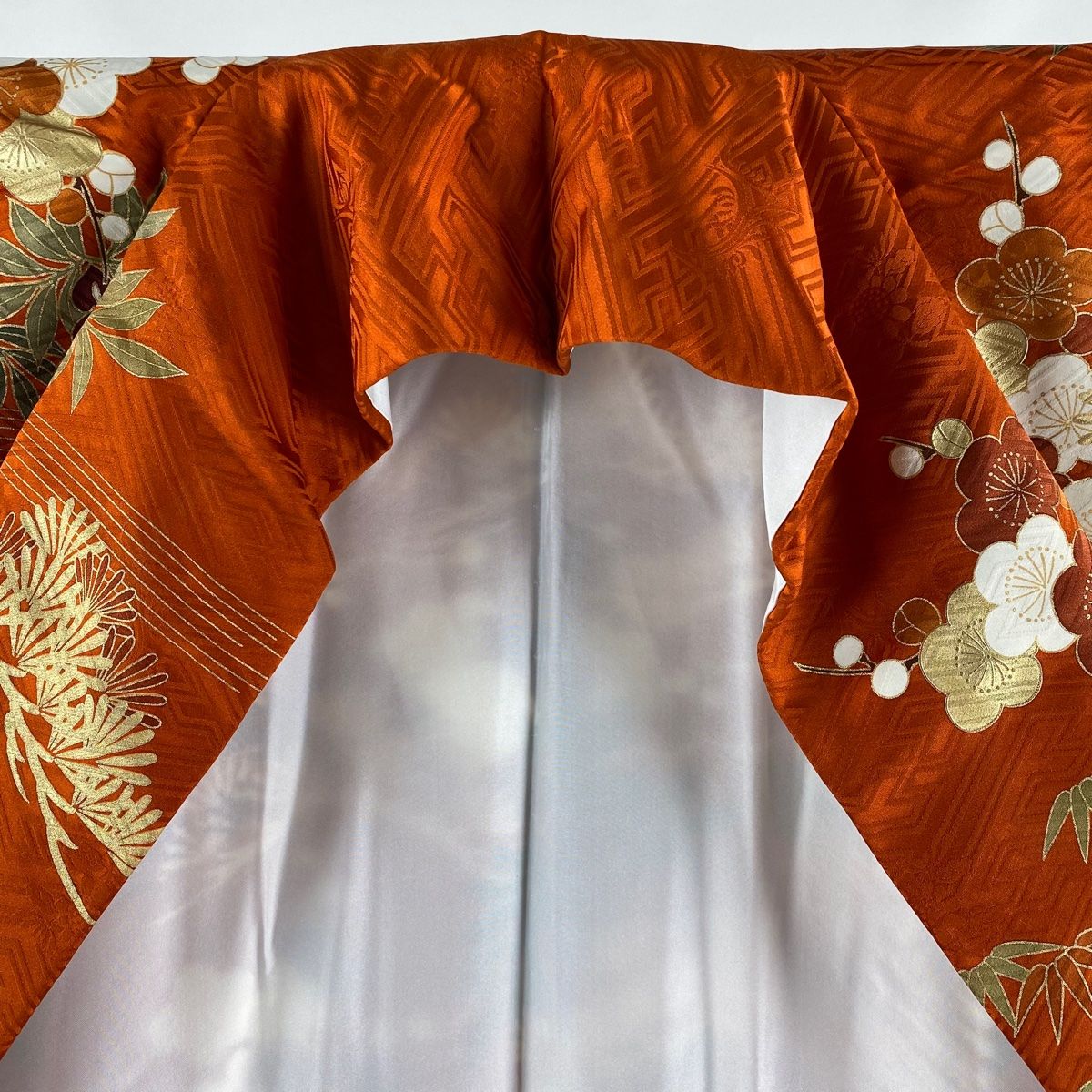 振袖 身丈162cm 裄丈65cm 正絹 美品 秀品 【中古】（振袖 身丈160cm 裄  