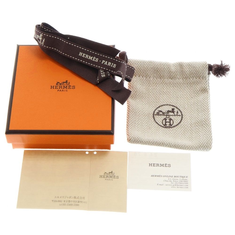 HERMES (エルメス) ポップアッシュH ミニピアス ピンク×ゴールド