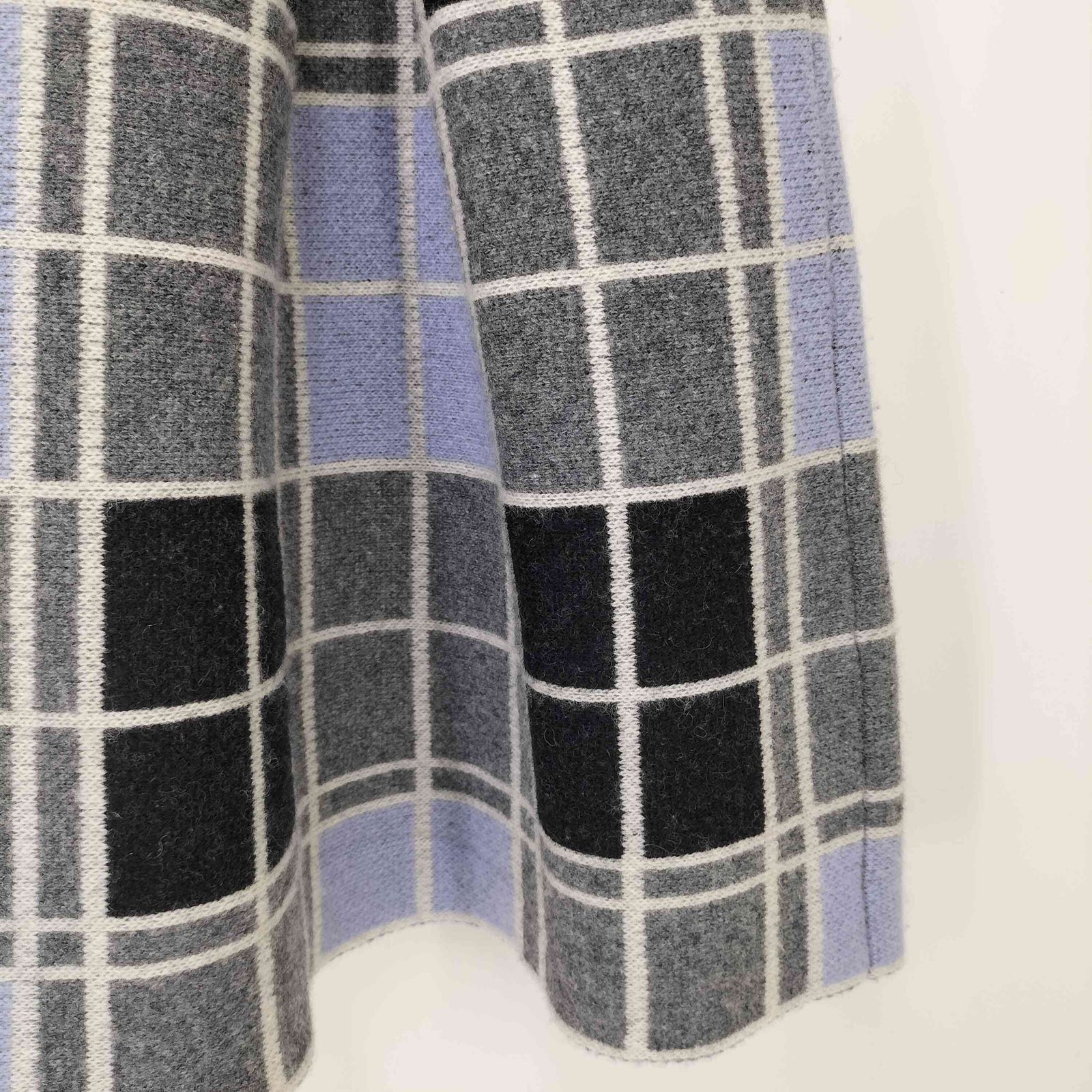 ランバンオンブルー LANVIN en Bleu カシミヤ混 ジャガード