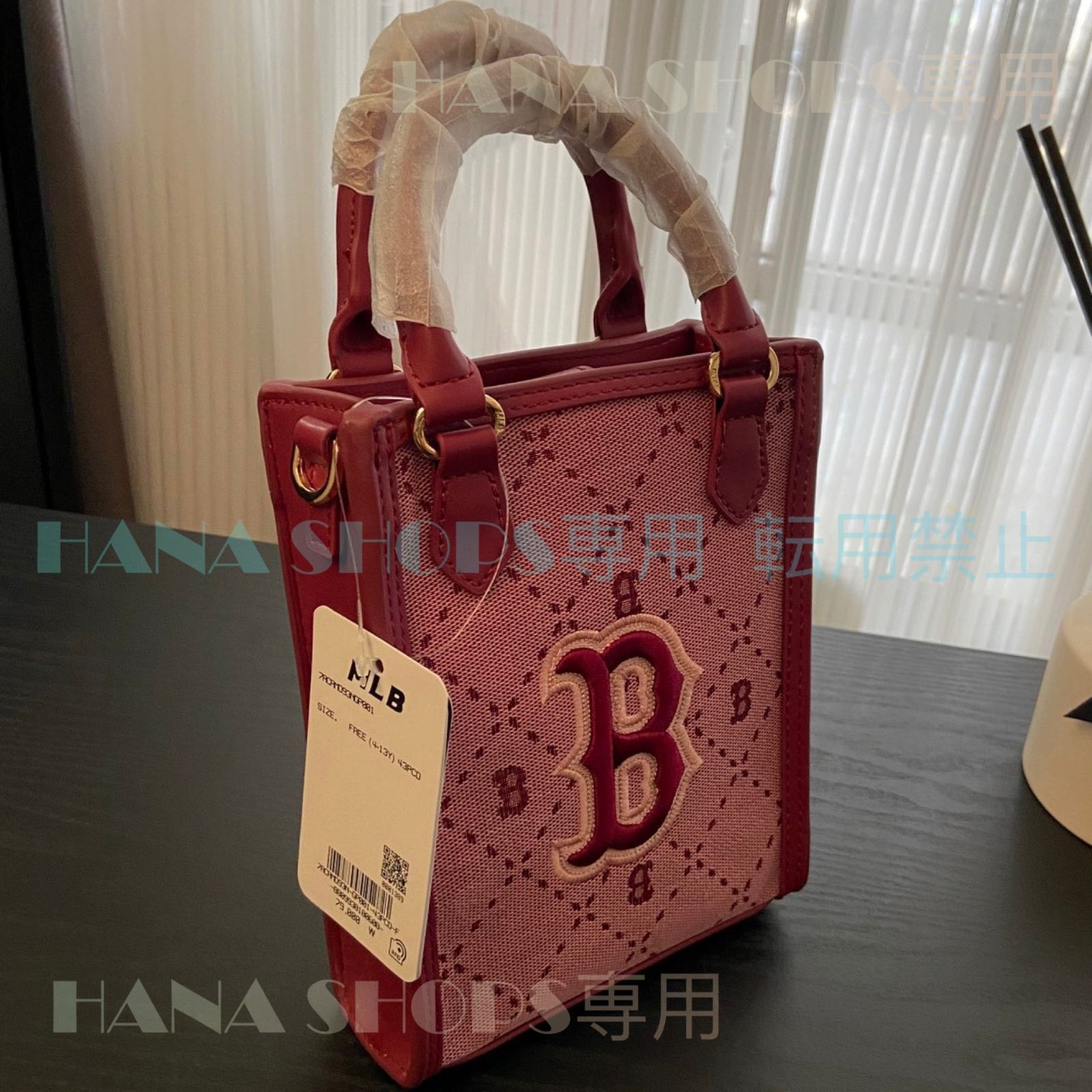 人気 美品 MLB メジャーリーグベースボール KIDS DIA MONOGRAM JQD MINI TOTE BAG NYロゴ ファッション レディース バッグ ダイヤ モノグラム ジャカード ラージ ハンドバッグ トートバッグ ピンク