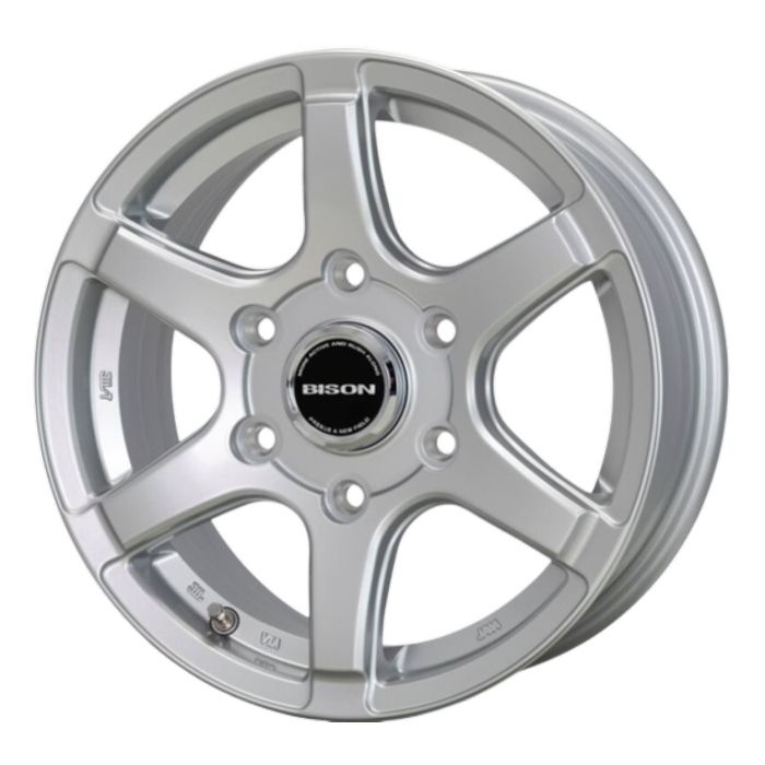 ホイール4本セット BISON BN-04 シルバー 15インチ 6J 44 6H-139.7