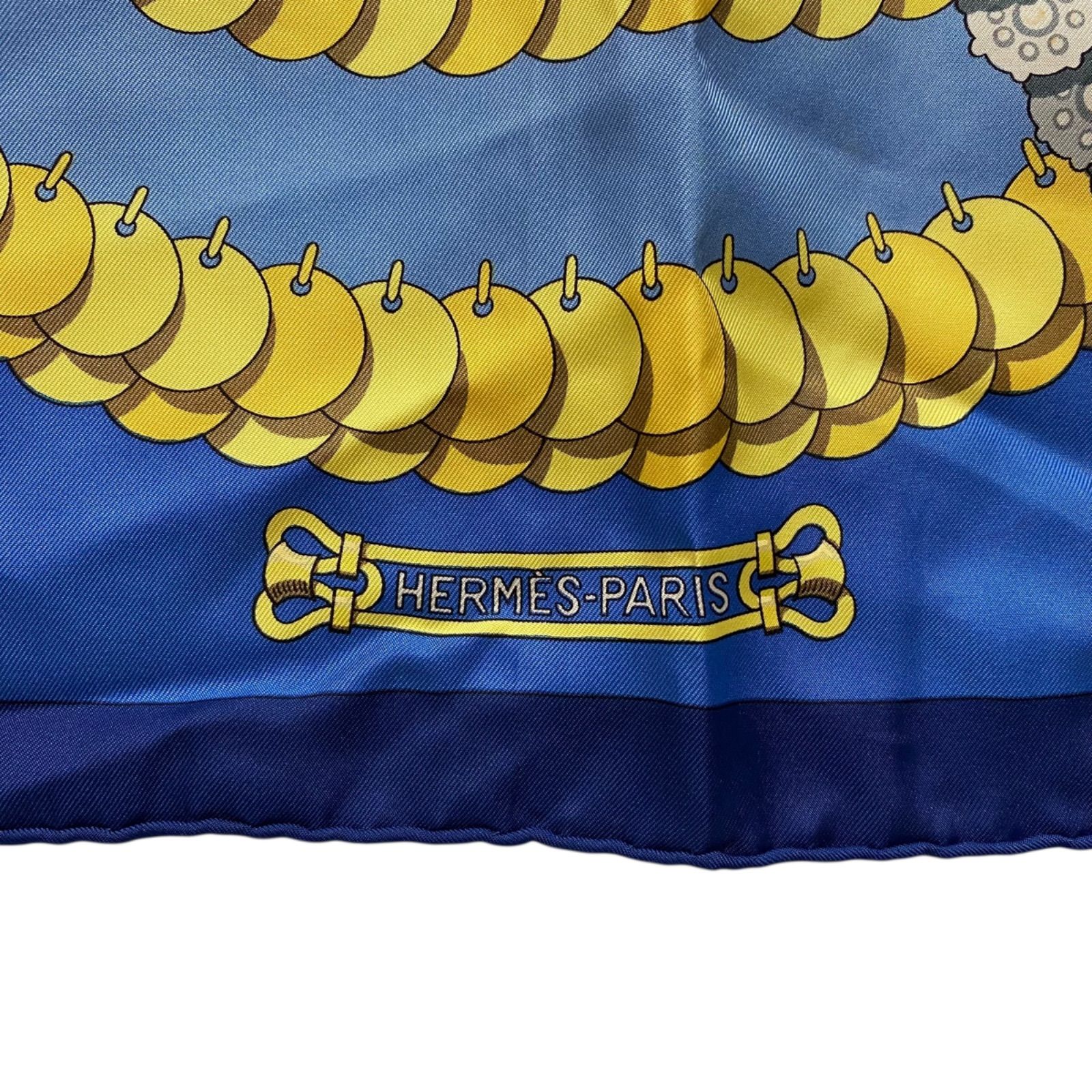 エルメス カレ90 KOSMIMA シルクスカーフ 宇宙 ジュエリー柄 HERMES