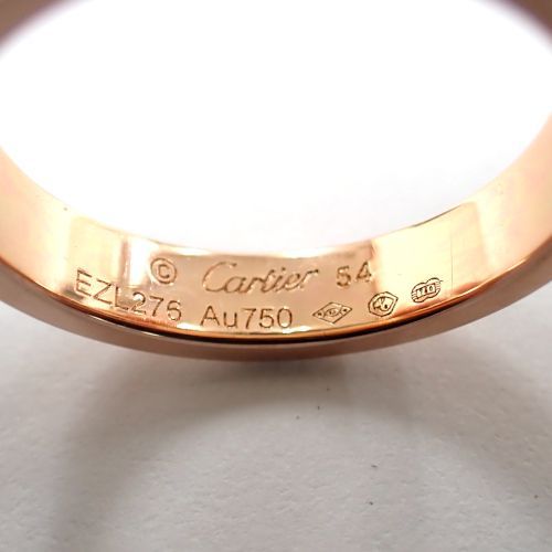 Cartier ミニラブリングピンクゴールド Cartier（カルティエ） 新品同様 フルダイヤ ミニ ラブ リング 10号