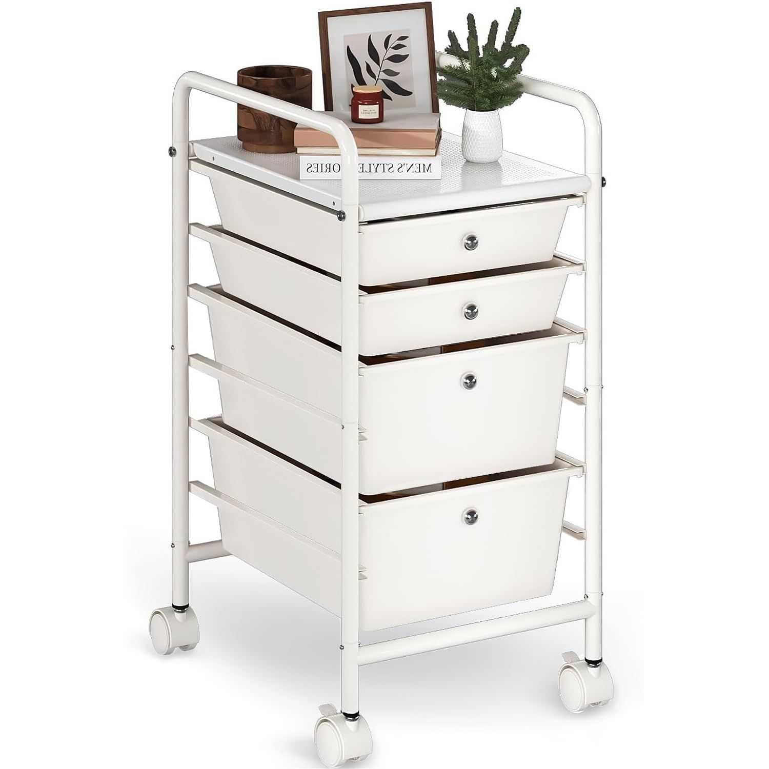 新品 SVOHZAV ワゴン キャスター付き デスクワゴン オフィス収納ラック