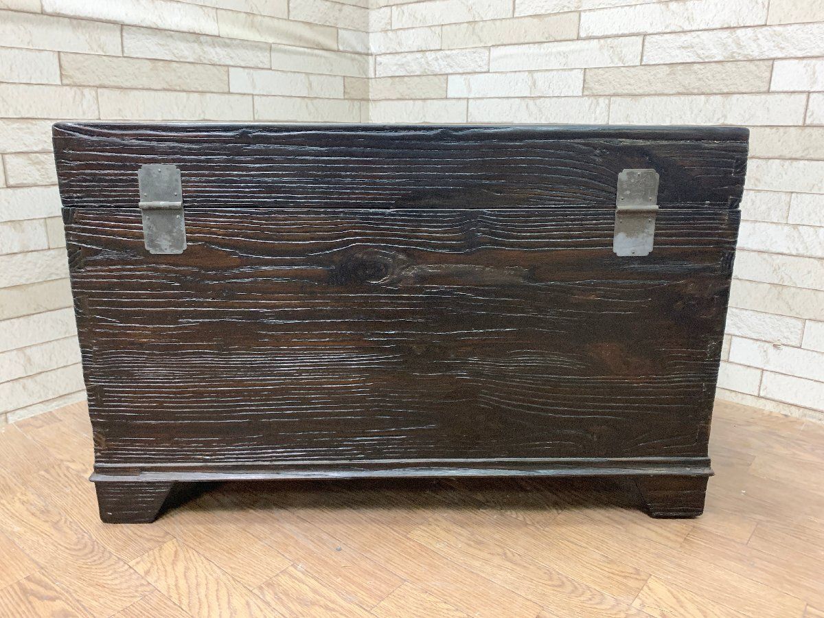 李朝家具 バンダジ バンダチ 幅75cm 半閉櫃 李朝箪笥 木製収納箱