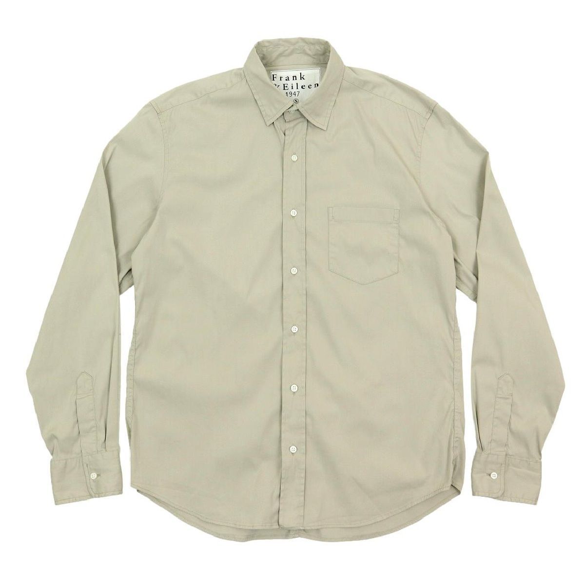 B3491 クリーニング済 Frank-Eileen×LUKE フランク＆アイリーン ルーク 長袖シャツ ライトポプリンシャツ 別注 3520700114