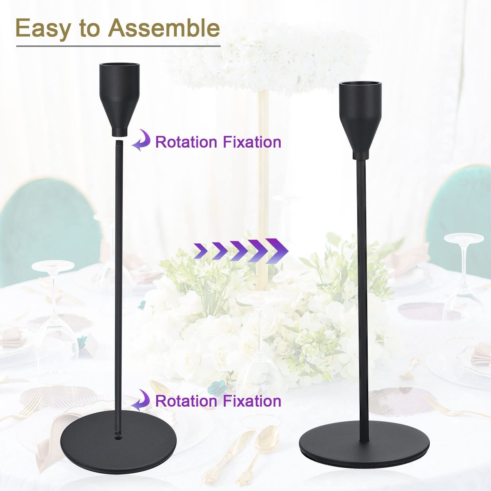 商品 黒 燭台ホルダー 6個 テーパーキャンドルホルダー ロングキャンドルホルダー 適合19 PATIKIL mmキャンドル ハロウィン クリスマス装飾 テーブル センターピース ダイニング パーティー用 WWW_OLIVIERBERNSTEIN_COM