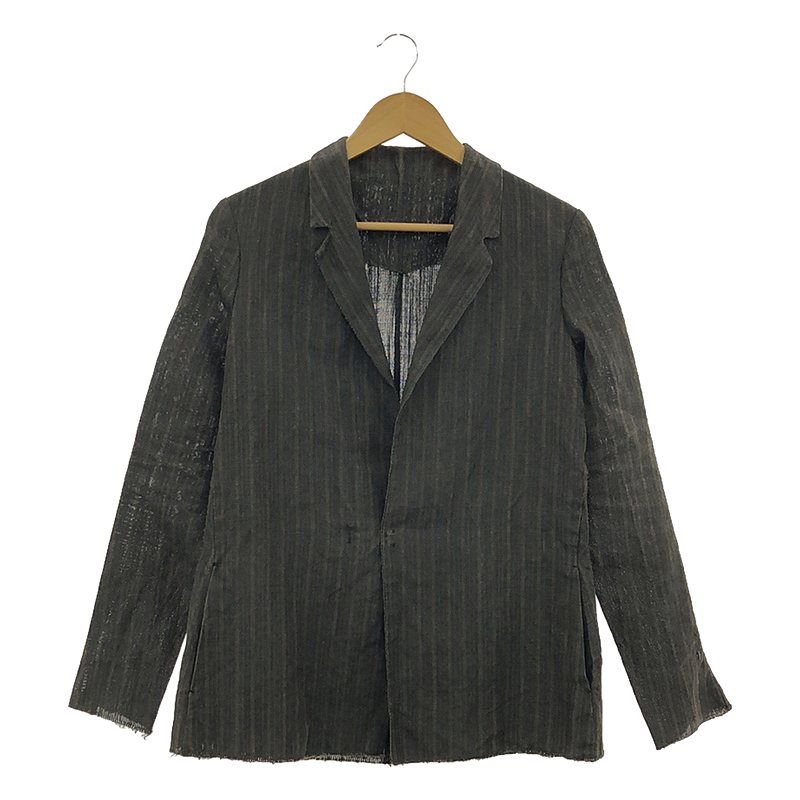 m.a+ / エムエークロス | 2019SS | リネン 2B シングルブレスト ジャケット | 44 | black | メンズ m.a+ / エムエークロス | 2019SS | リネン 2B シングルブレスト